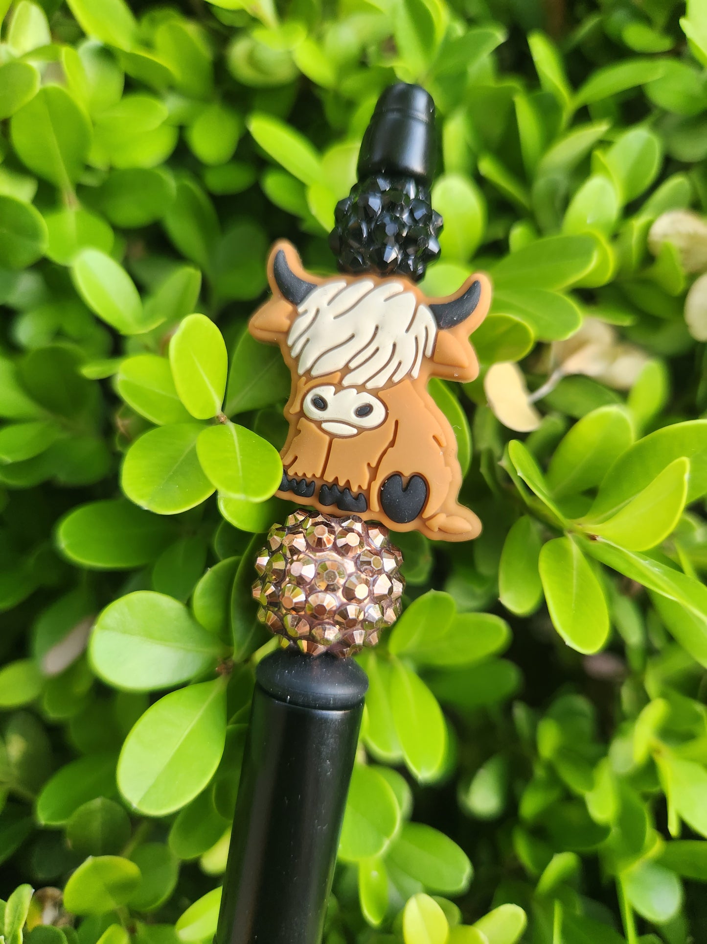 Higland Cow Beaded Pen