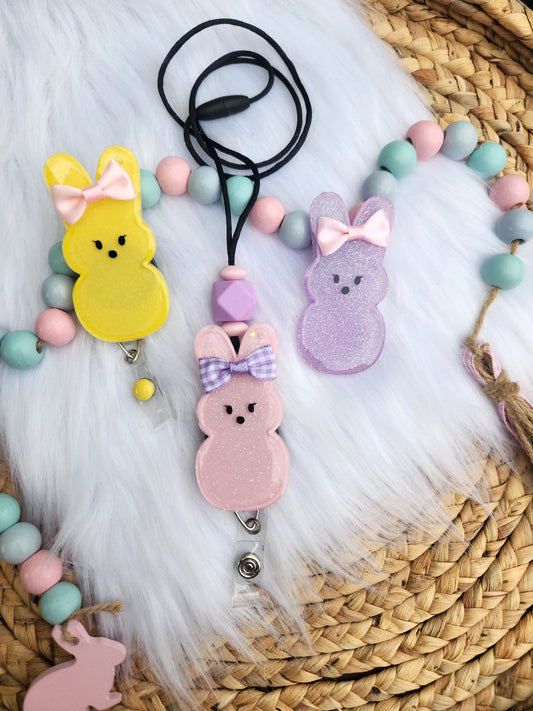 Pastel Peep Badge Reel