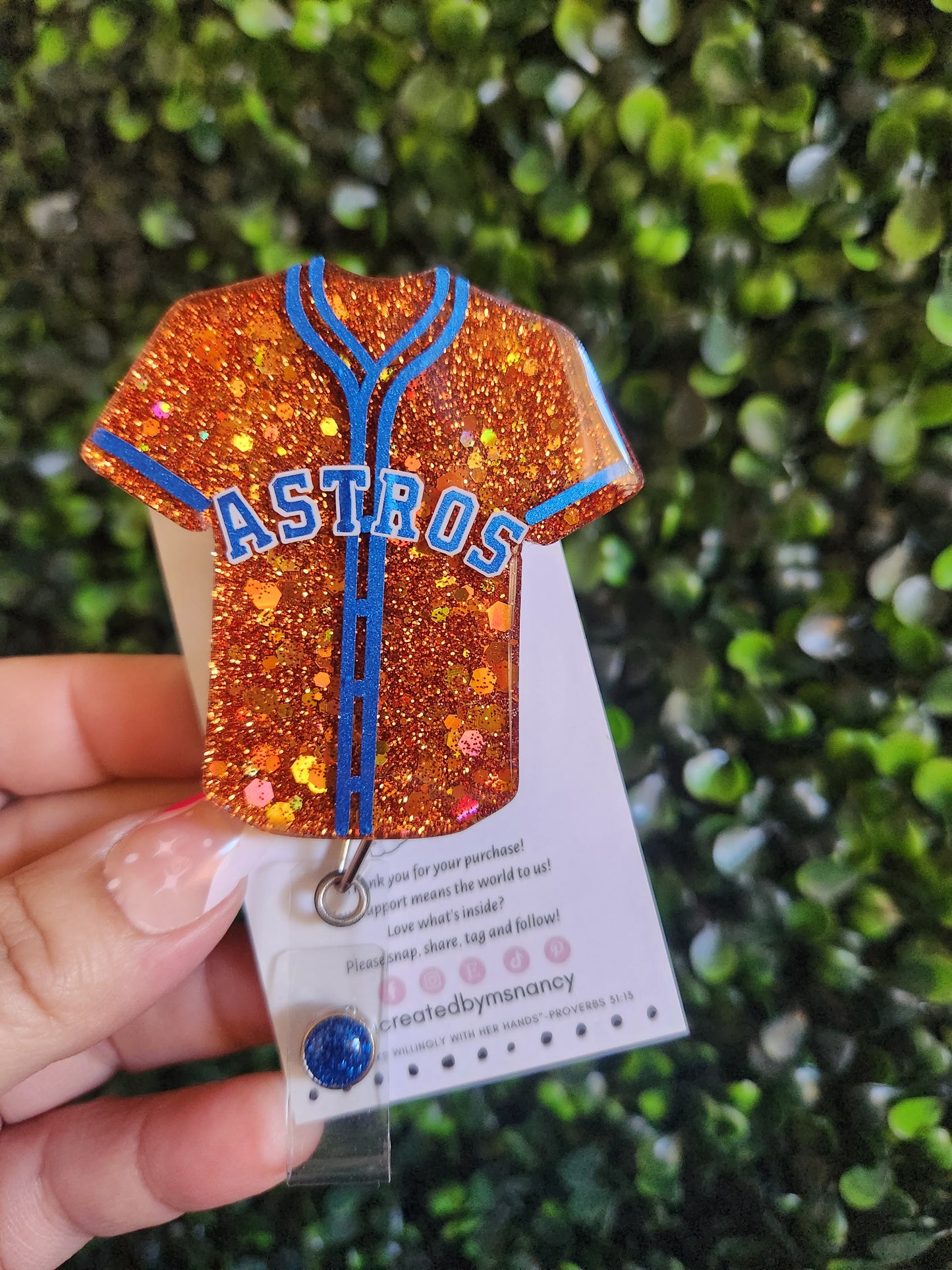 Baseball Themed Badge Reel