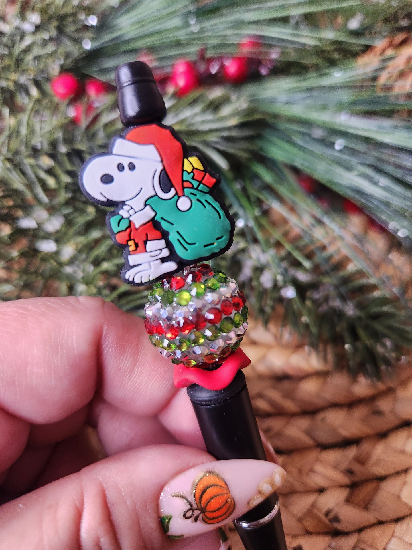 Santa Snoopy Badge Reel