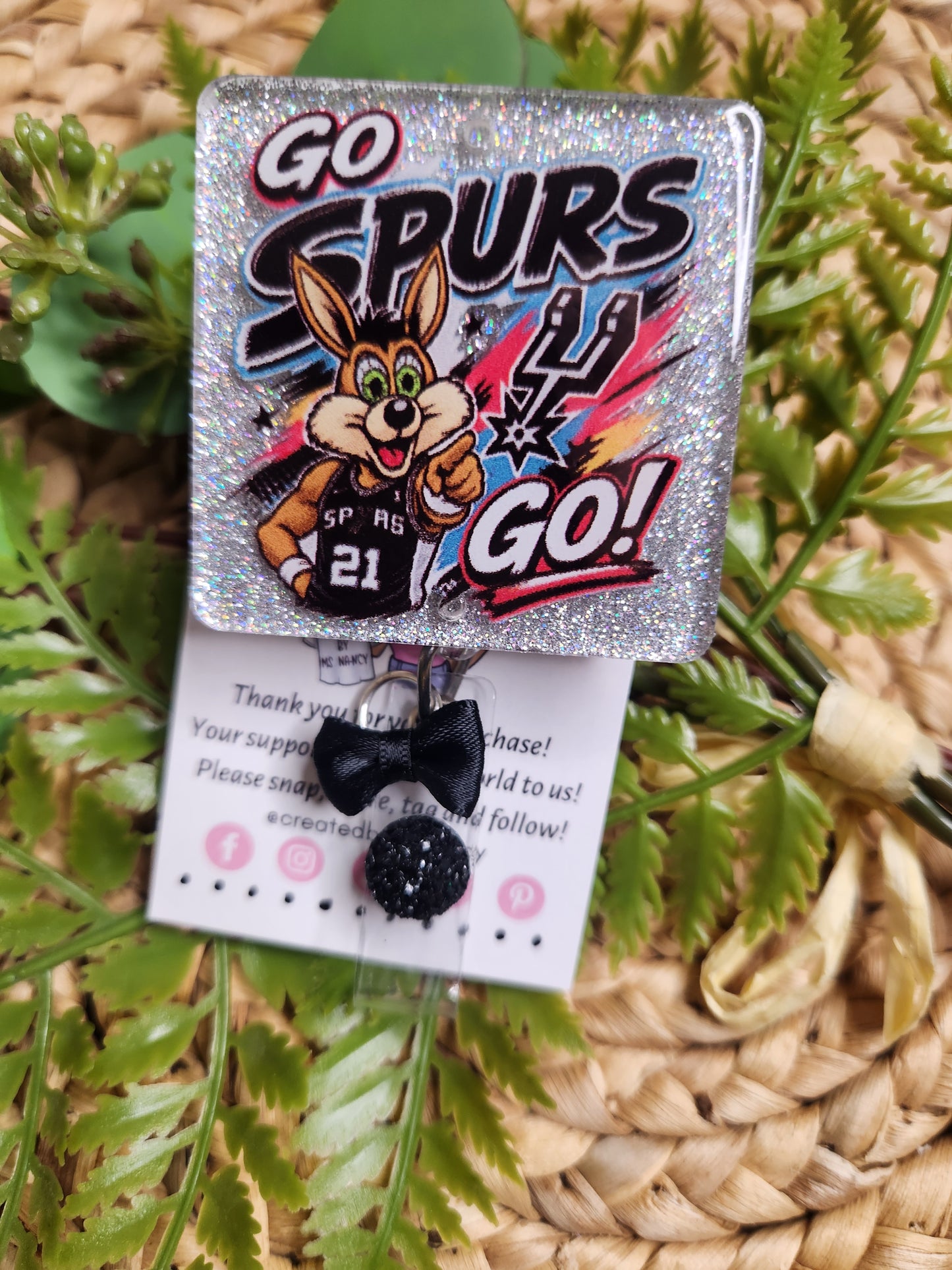 GSG Retro Square with Charms Badge Reels